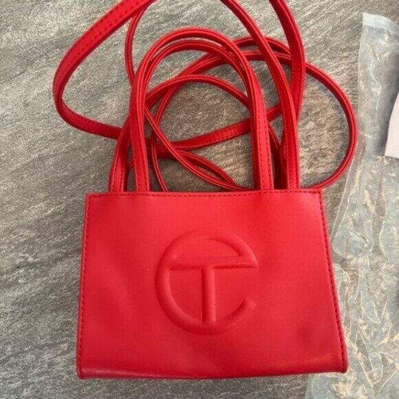 Red Telfar Small Shopping bag